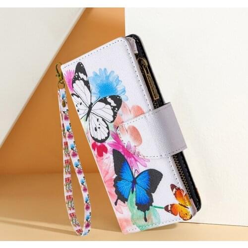 Zipper Wallet Leather Case For Samsung Galaxy S30 S21 S20 Fe S10 S10E S9 Ultra Plus Lite Card Slot Flip Cover Mobile Phone Bag