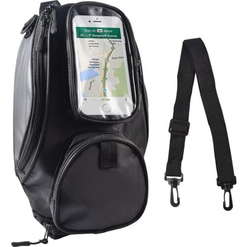 Motorcycle tank bag Oil Fuel Bag Magnetic Moto Saddle Luggage GPS Phone Bag Bigger Window suitcase For iphone Samsung