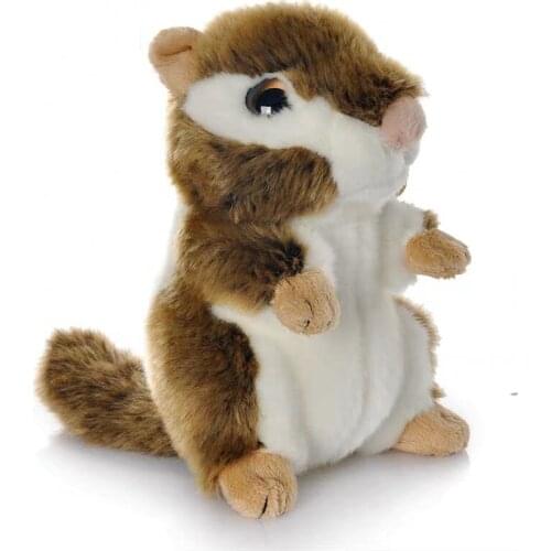 Real Life Chipmunk Plush Toy Soft Realistic Squirrel Wild Animal Stuffed Toys Lifelike Chipmunks Plush Dolls Kid Toys