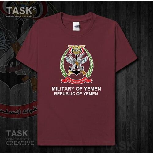 Army Yemen Yemeni Arabi YEM Islam new Tops Short sleeve country Tactical Military mens t shirt cotton sports Fashion summer 01