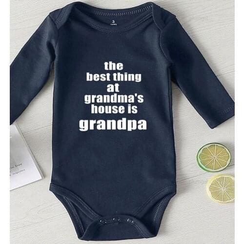 Onesie Baby Winter Clothes Girl Romper Fall Clothes for Toddler Girls Printing Grandma Grandpa Cotton Kids Outfits