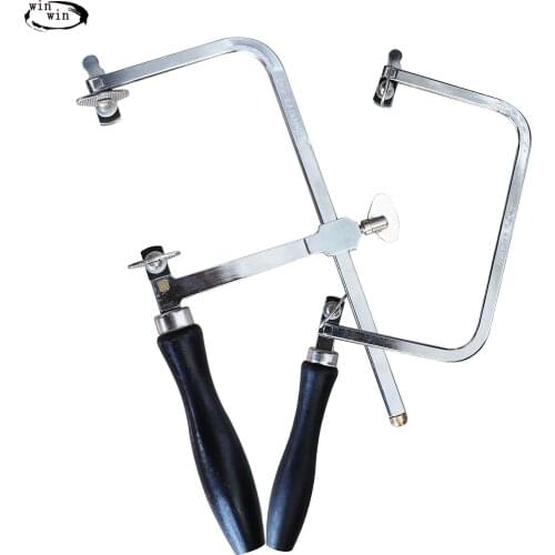 WINWIN 1Set Four-way DIY Adjustable black Wood Saw Frame Bow For Woodworking Jewelry Hand Tool