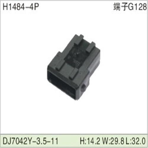 Free shipping 500pcsDJ7042Y-3.5-11 4Pin 3.5mm AMP Car Electrical Wire Connectors for VW,BMW,Audi,Toyota,NISSAN AND other