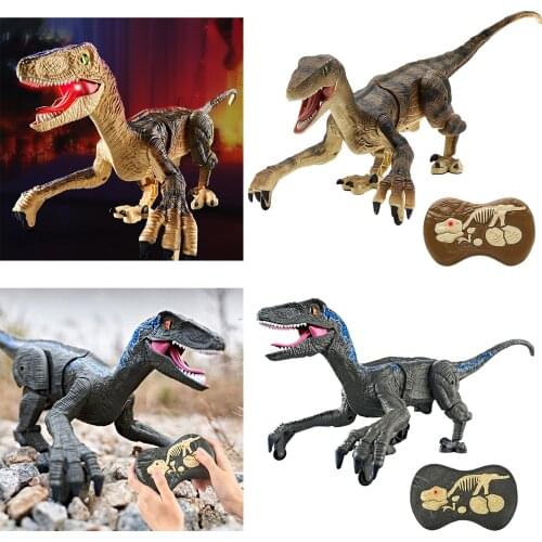 RC Realistic Remote Control Walking Roaring Dinosaur Robot Toy for Kids