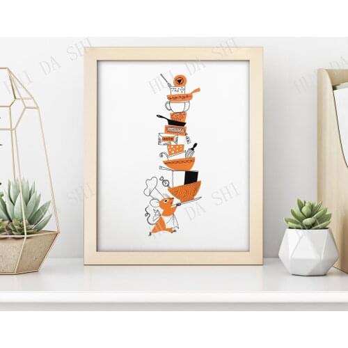 Retro Kitchen Print • Mouse with Cheese Wall Art • Vintage 1940s Cookbook Illustration • Cute Kitchen Kitsch! Cheese Print