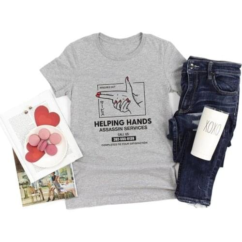 Helping Hands Assassin Services - Graphic Shirt Unisex Shirt,Japanese Aesthetic Shirt