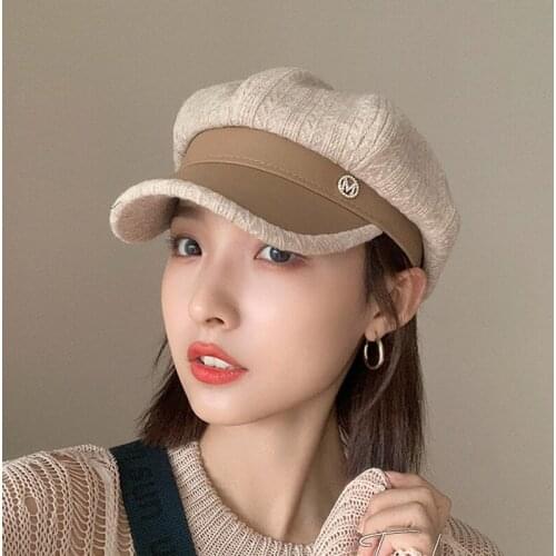 2021 Hat New Spring Autumn Thin Women Folds Section Military Hats Fashion Outdoor Travel Berets Leisure Shopping Shade Cap Lady