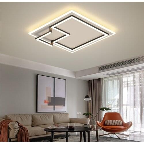 Modern Simple Led Chandelier Lighting Warm And Romantic Household Bedroom Square Ceiling Lamp Gold Lustre Study Room Lights