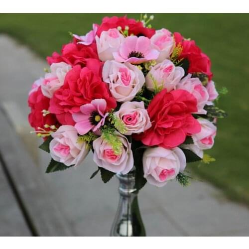 SPR New!! wedding road lead flower with shelf cherry flowers table centerpiece flower ball decoration klissing balls
