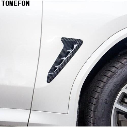 TOMEFON For BMW X3 G01 G08 2018 ABS Car Side Leaf Plate Fender Cover Trim Strips Decoration Exterior Styling 2pcs