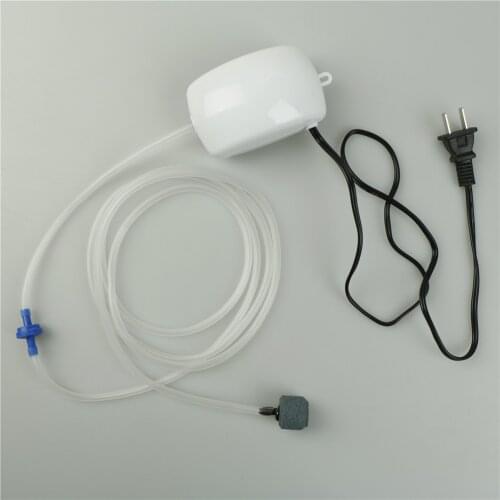 2.5W 220V Aquarium Air Pump Single Outlet Oxygen Silent Mini Air Compressor Oxygen Fish Tank Bubble Stone Water Pump
