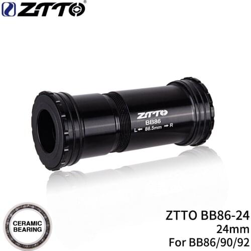 ZTTO BB86 24mm CERAMIC BB92 BB90 Press Fit Bottom Brackets Thread lock for Road Bicycle Mountain bike 24 shaft Crankset chainset