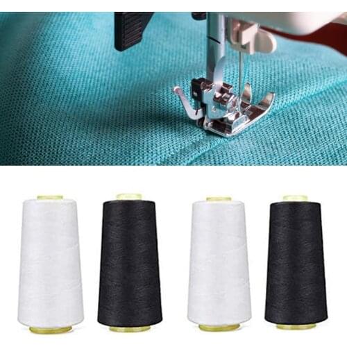 4Pcs 40/2 6000 Yard Polyester Sewing Machine Fabric Overlock Thread Line Cone