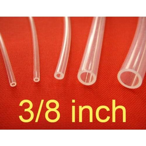 6.35mm ID 9.53mm OD 3/8'' PTFE Tubing Tube Pipe hose, 6.35x9.53 3/8 inch PFA FEP F46 Transparent tube