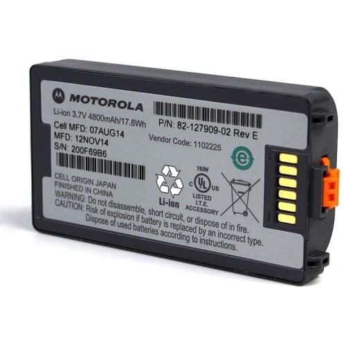 Free Shipping NEW 4800mAh for Motorola Zebra Symbol MC3090 MC3190 MC3100 Battery 4800mAh P/N:82-127909-02 Rev B