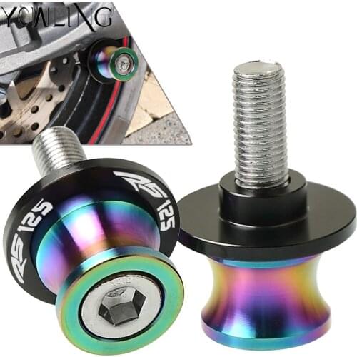 M8 Swingarm Stand Screws Motorcycle Swing Arm Spools Sliders FOR aprilia Rs125 1998 1999 2000 2001 2002 2003 2004 2005 2006 2007