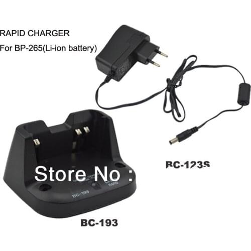 Li-ion Rapid Charger BC-193 for BP265 Li-ion Battery( ICOM F3001/F3003/F3002/F4003/F4001/F4003/IC-V80E)