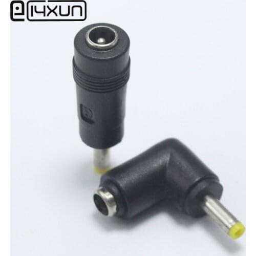 EClyxun 1pcs 5.5*2.1 mm female jack to 4.0*1.7 mm male Plug Right Angle / 180 Degrees DC Power Connector Adapter Laptop