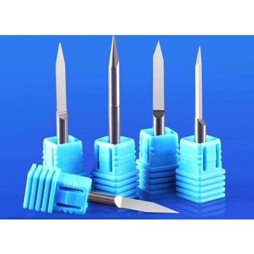 Tungsten Steel 4mm Flat Bottom Relief Taper Woodworking CNC Computer Engraving Machine Tool