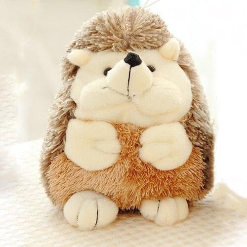 Hedgehog Animal children plush toy doll cute hedgehog small doll collar baby Stuffed toy birthday Gift