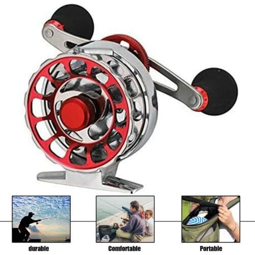 DWS60 4 + 1BB 2.6:1 65MM Fly Fishing Reel Wheel with High Foot Fishing Reels Left Hand +Right Hand Fishing Reel Wheels Parts