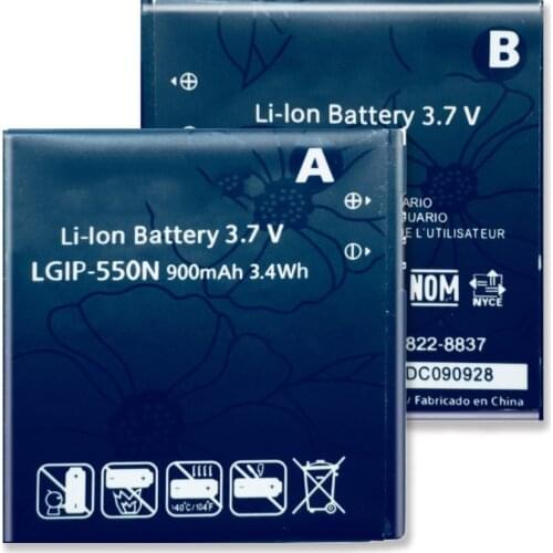 LGIP-550N Battery for LG KV700 S310 GD510 GD880 mini Smart Phone Replacement Battery + Tracking NO