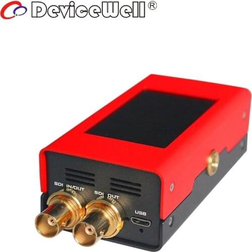 DeviceWell MD1117 SDI In to SDI Out TF Card Upgrade 1080P UVC UAC USB 5V Computers Mobilphone Stream New Video Mini Converter