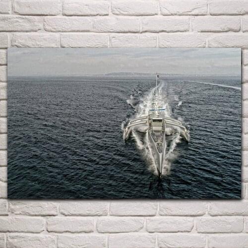 Sea hunter autonomous unmanned surface vehicle usv medium displacement living room home art decor wall print fabric poster KP976