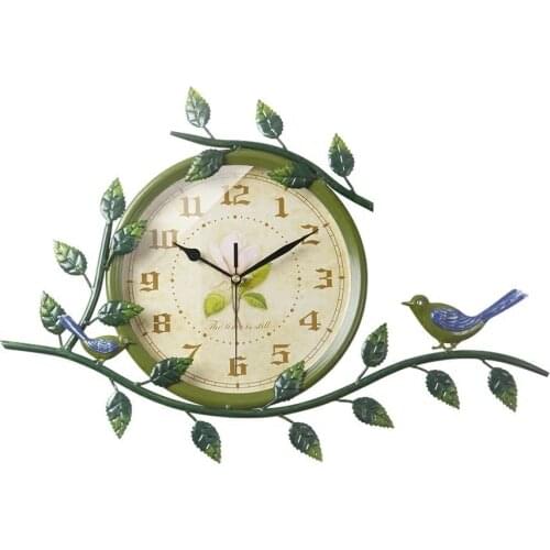 Vintage Wall Clock Creative Big Size Luxury European Style Metal Living Room Wall Clock Silent Personality Home Decor DL60WC