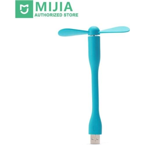 Original Xiaomi Mijia USB Portable Fan USB For Power Bank / Laptop Notebook Computer Flexible Pocket Handheld Fan Plug And Play
