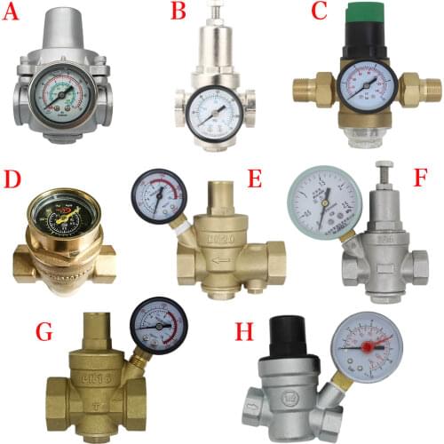 G 1/2" 3/4" 1" 2" Brass/Stainless steel Water Pressure Reducing Maintaining Valve DN15/DN20/DN25/DN32 Regulator Adjustable