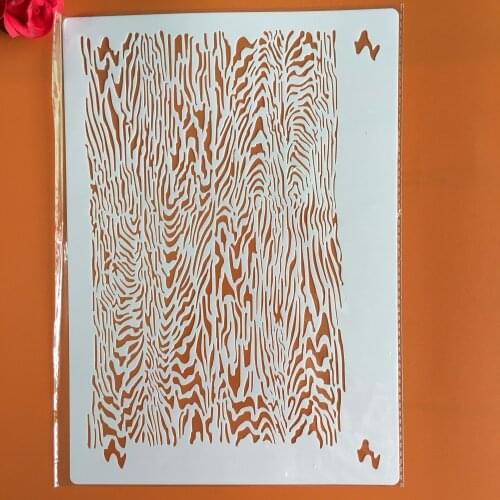 A4 29 *21cm Wood grain DIY Stencils Wall Painting Scrapbook Coloring Embossing Album Decorative Paper Card Template,wall