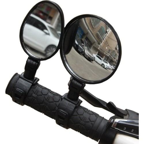 Bike Rear Mirror Strap-Mount Mirrors Touring Universal 15-35mm Bar End Cycling Safety Gear Adjustable Rotatable