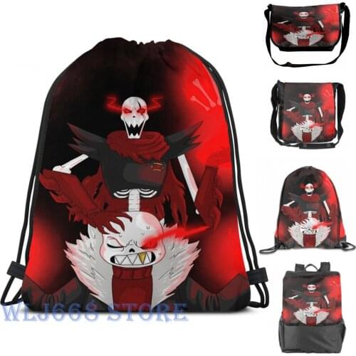 Funny graphic print shoulder Bags women Underfell Bros - Undertale (AU) Single shoulder backpack travel for men Gym Bag