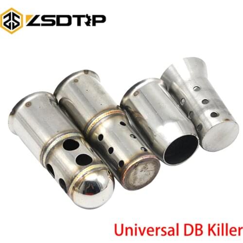 ZSDTRP Universal 51mm 60mm Exhaust DB Killer Catalyst Silencer For AK Yoshimura Motorcycle Muffler Off Road ATV