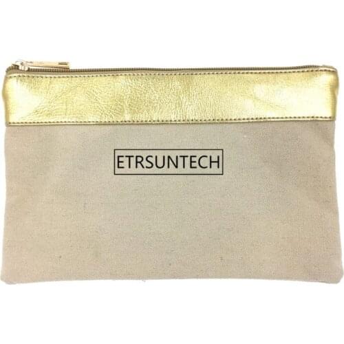 100pcs/lot New arrival High quality personalized blank Canvas Cosmetic bag organizer bags monogrammed bags