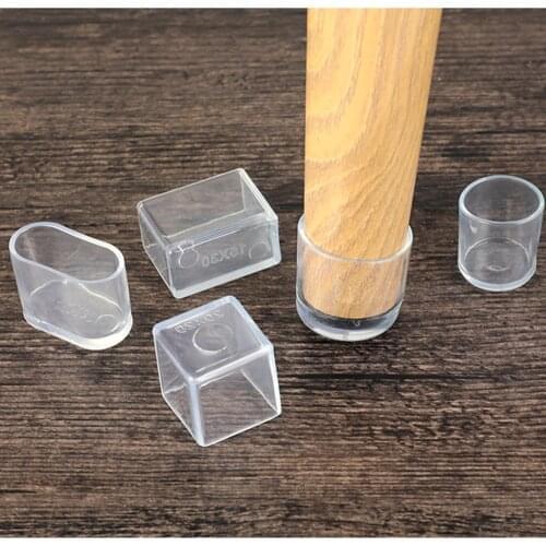 4pcs Silicone Chair Leg Caps Non-Slip Chair Protective Case Furniture Table Covers Hole Plugs Dust Cover Furniture Leveling Feet