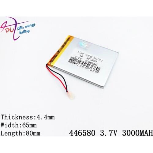 446580 406580 3.7V 3000MAH Lithium LiPo Polymer Rechargeable Battery For DIY MP4 MP5 Tablet PC E-Book Mobile Power video game