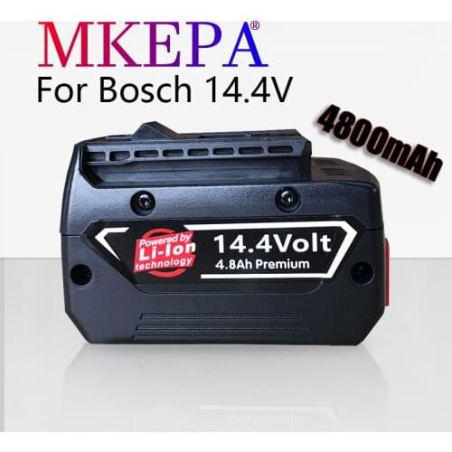 14.4V 48/68/98Ah Rechargeable Li-ion Battery cell pack for BOSCH cordless Electric drill screwdriver BAT607,BAT607G,BAT614G