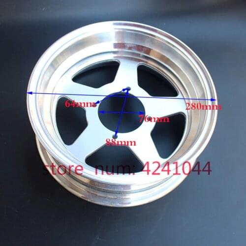 For monkey bike motorcycle accessories modified 2.75-10 front or 3.50-10 rear Aluminium alloy wheel hub 10 inch wheel vacuum rim
