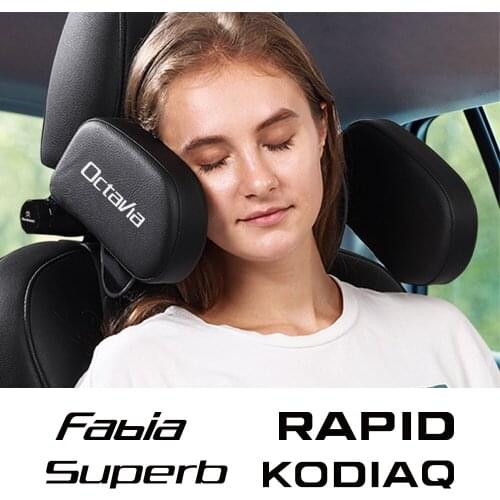 Car Seat Sleep Side Head Pillow For Skoda Octavia Fabia Rapid Superb Kodiaq Scala Karoq Citigo Kamiq Roomster Car Accessories