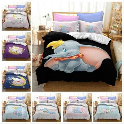 Big Ears Flying Elephant Home Textile Pillow Case 3D Bed Linen Duvet Covers Comforter Bedding Sets Bed Set Home Decor Bedding