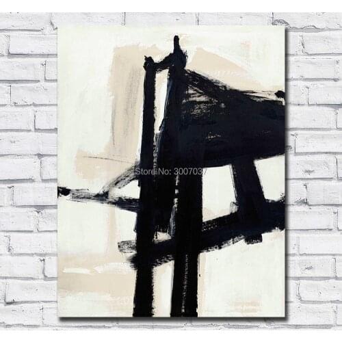 Large Size Oil Painting Franz kline light mechanic Wall Art Canvas Paintings Pictures for Living Room and Bedroom No Frames