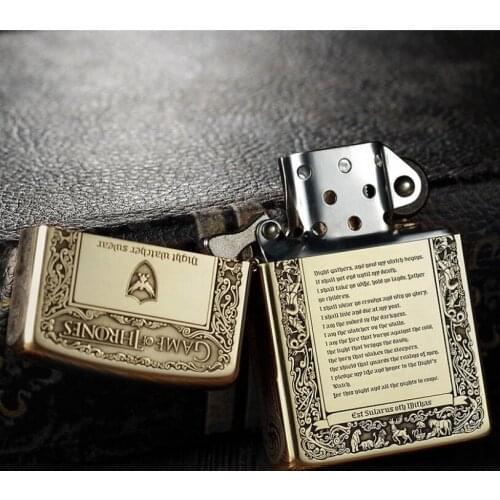 Zorro Kerosene Lighter Five Side Fine cCarving Old Style Windproof Original Copper Ice Fire ZT9-045 Business Gift