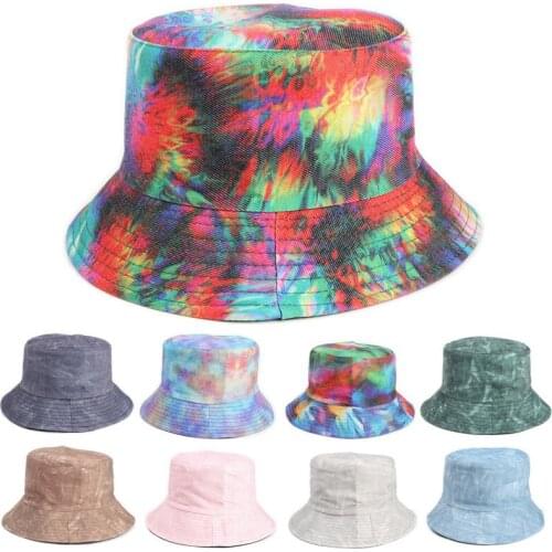 LDSLYJR 2021 new style solid color print Bucket Hat Fisherman Hat outdoor travel hat Sun Cap Hats for men and Women 258