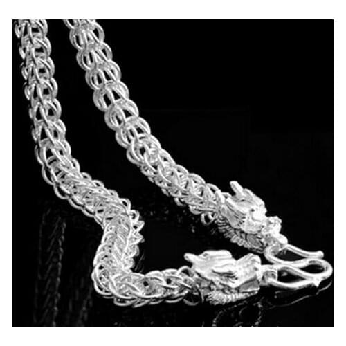 Fashion Silver Faucet Mens Gift Chain necklace 45cm. 60cm