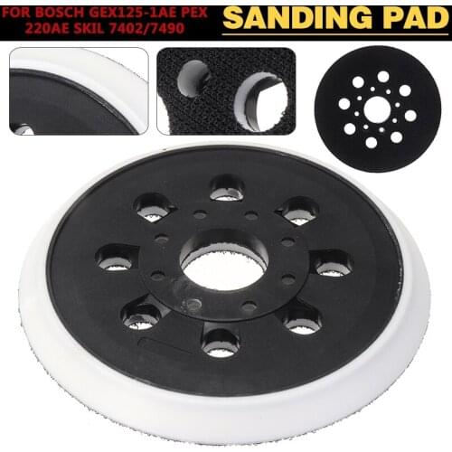 Multi-Hole Dust Free Soft Sanding Pad Sander Backing Plate Hook Loop For Sander Polishing Grinding Pad 5 inch