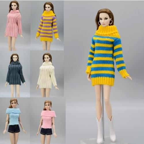 2019 New Winter Wear Cotton Wool Sweater Outfit Clothing For 1/6 BJD Xinyi FR ST Barbie Doll gift Clothes