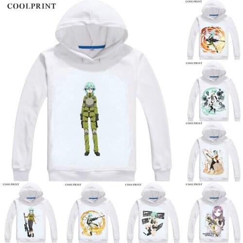 Sword Art Online Sodo Ato Onrain SAO Hoodies Hooded Anime Hoodie Anime Manga Asada Shino Sinon Hecate Yui Cosplay Sweatshirts