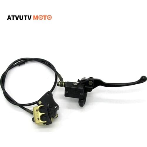 Front Disc Brake Master Cylinder Caliper Assembly for Chinese ATV 50cc 70cc 90cc 110cc 125cc Dirt Bike Pit Bike